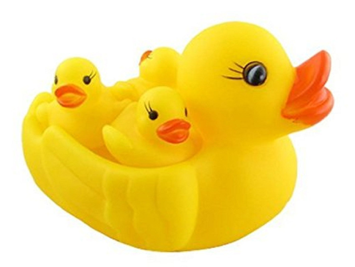 Duck Family Bathing Toys for Toddlers with Three Baby Ducks and One Mother Duck
