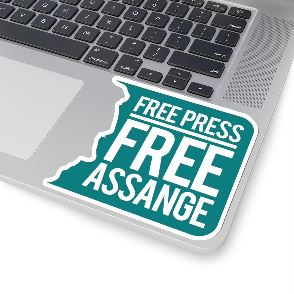 Free Press Free Assange - Sticker