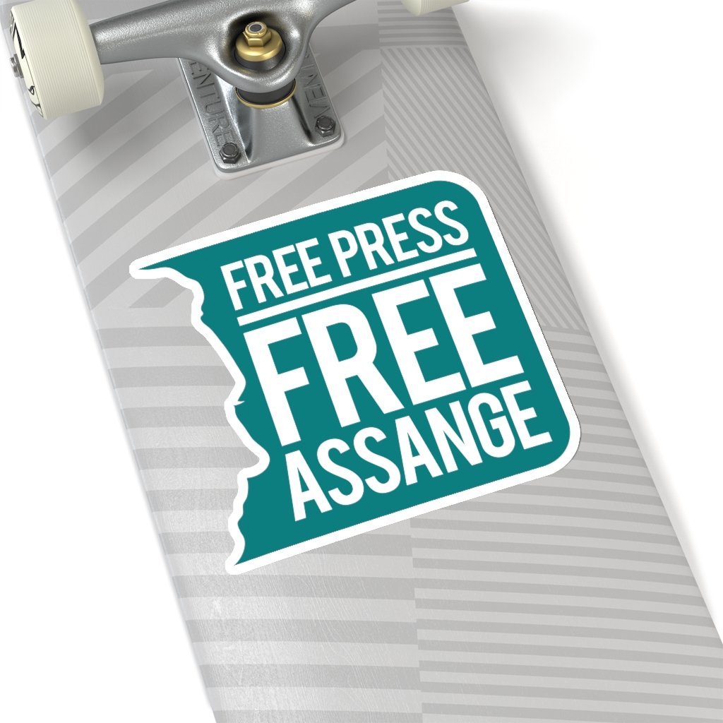 Free Press Free Assange - Sticker
