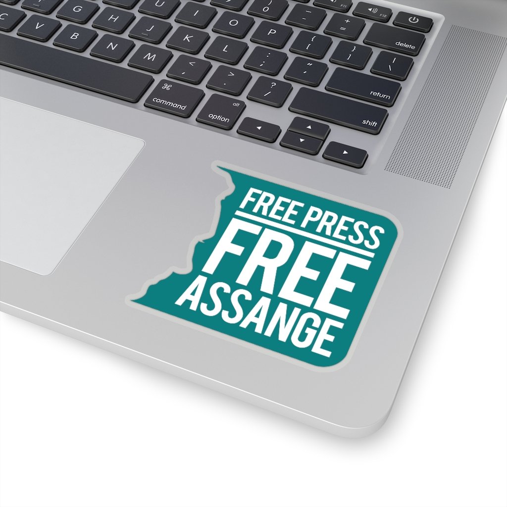 Free Press Free Assange - Sticker