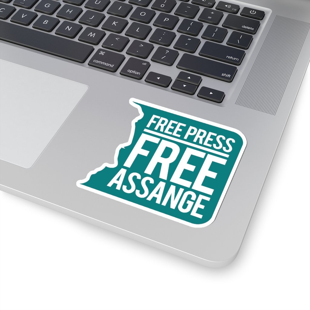 Free Press Free Assange - Sticker