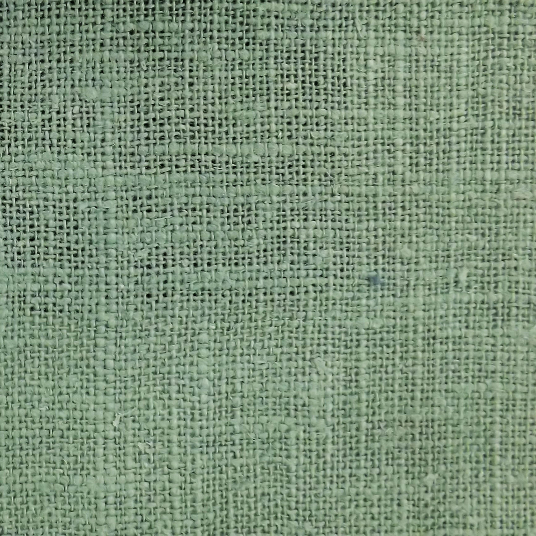 Pure linen upholstery and curtain fabric in teal aqua