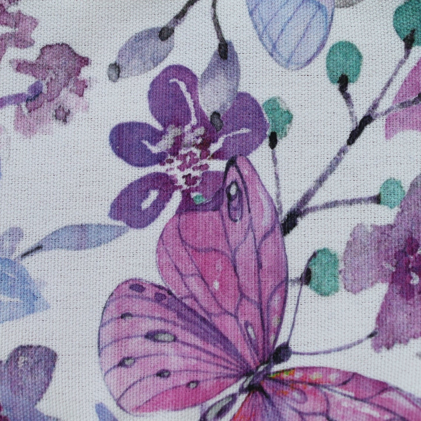 Naomi Mauve Butterfly Indoor Outdoor Fabric