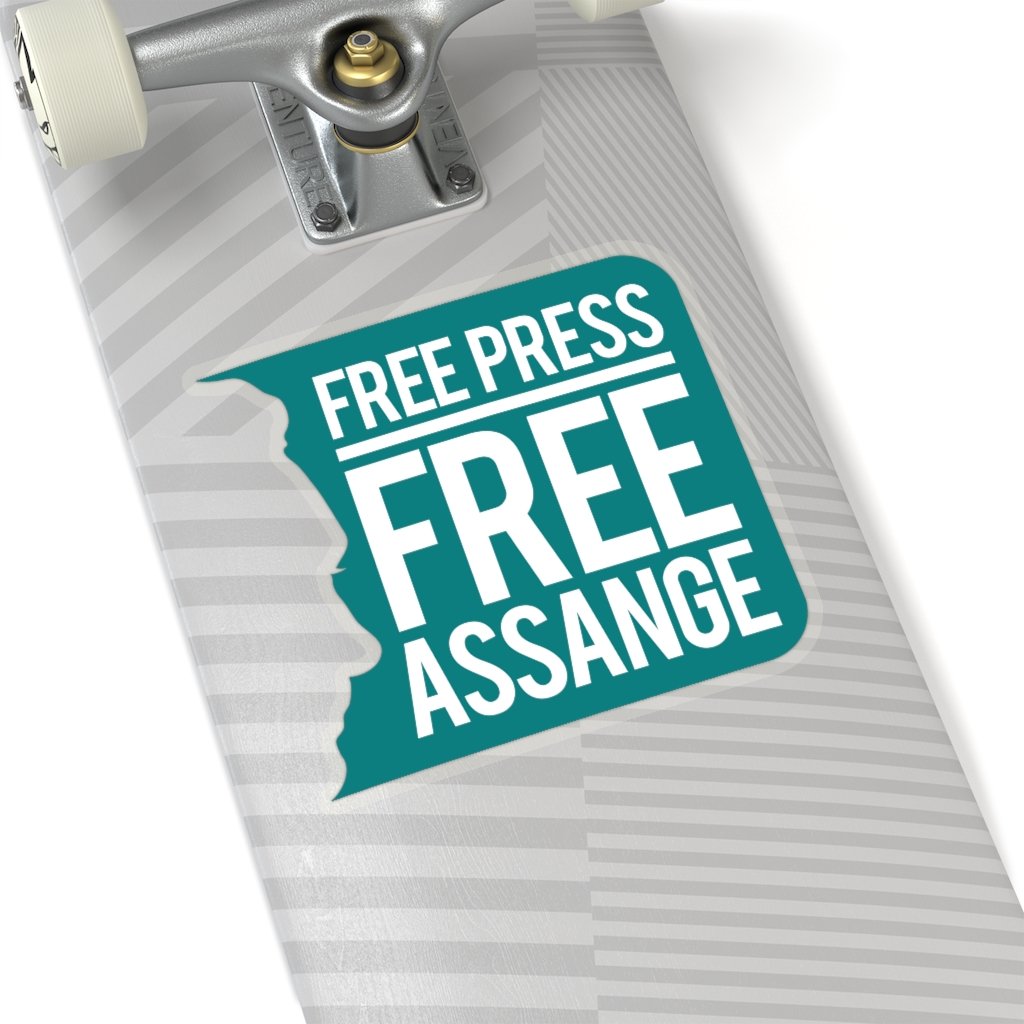 Free Press Free Assange - Sticker