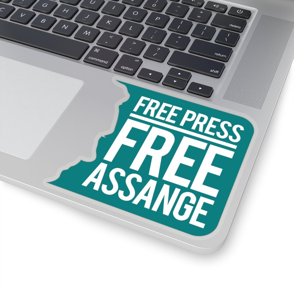 Free Press Free Assange - Sticker